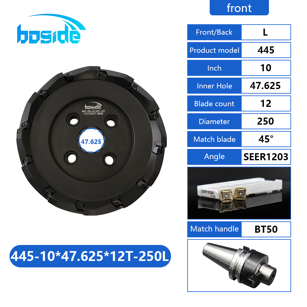 BOFA 445 black precision face milling cutter 250L configuration