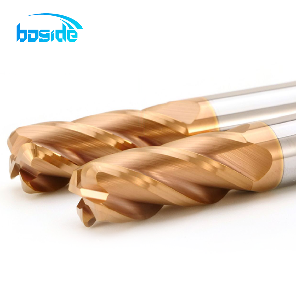 BOFA HRC55 corner radius end mill cutting edge