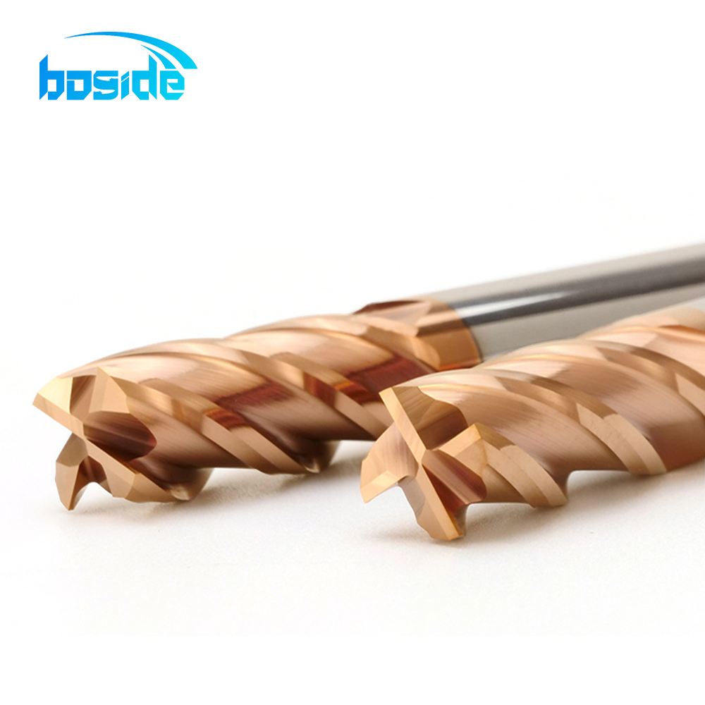 BOFA HRC55 flat end mill flat end cutting geometry