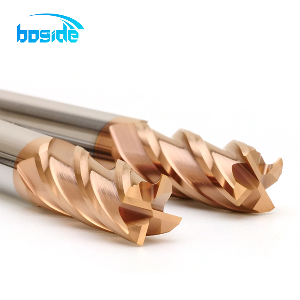 BOFA HRC55 flat end mill precision ground flutes