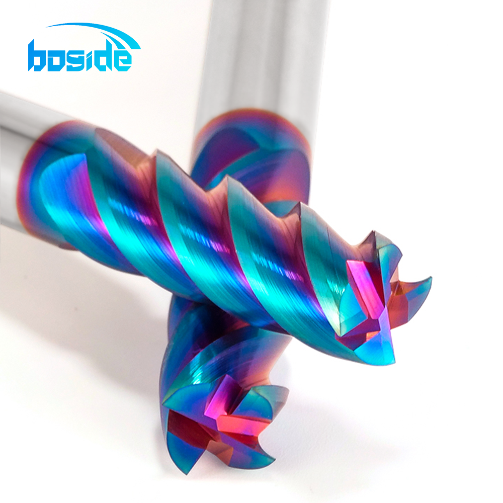 BOFA HRC65 Rainbow Flat End Mill detail