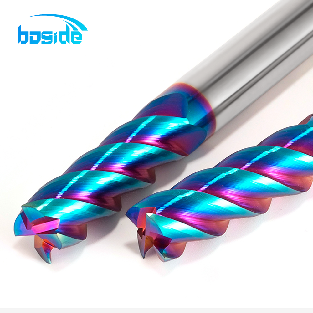 BOFA HRC65 Rainbow Flat End Mill detail