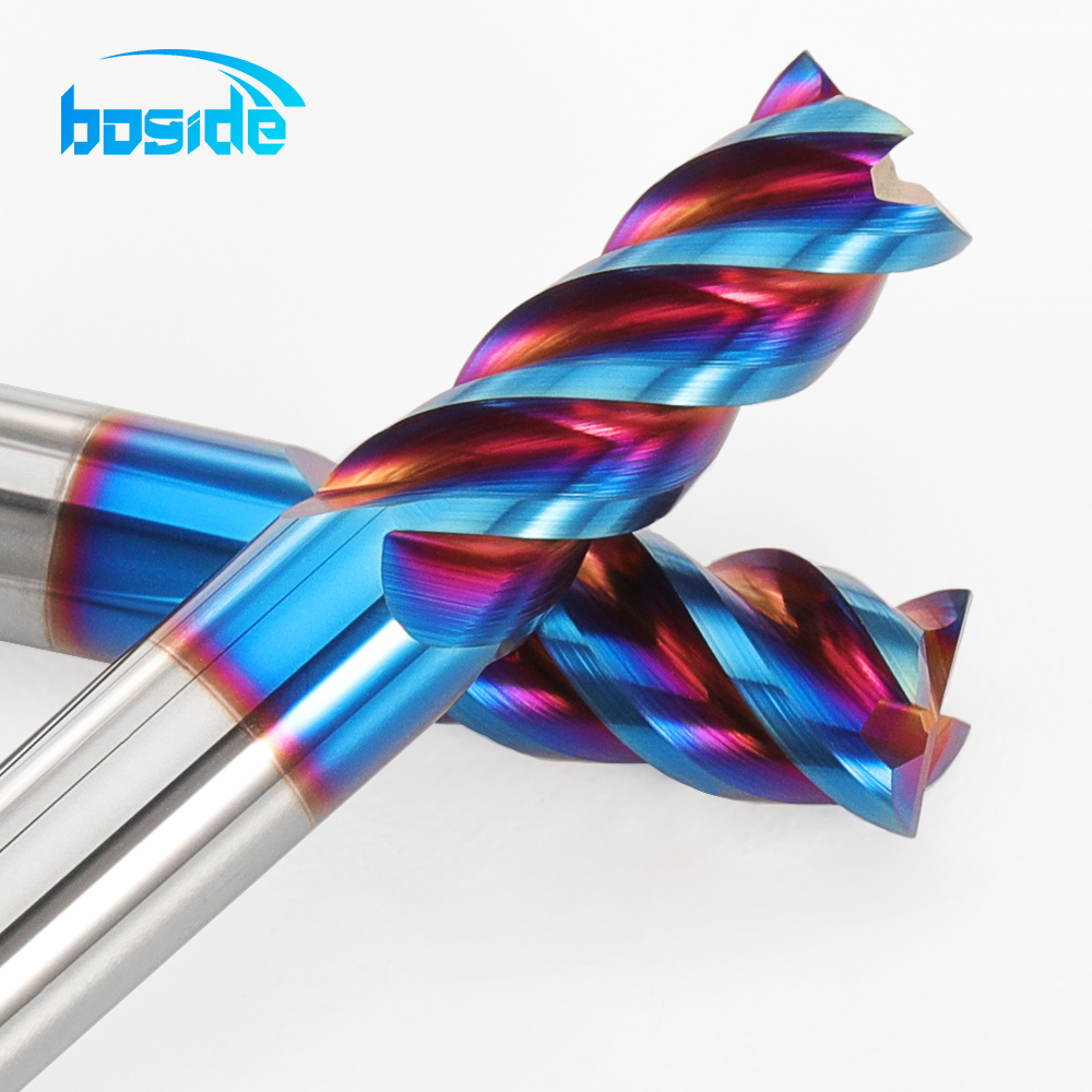 BOFA HRC65 Rainbow Flat End Mill detail
