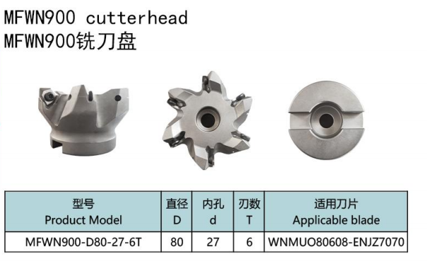 BOFA MFWN900 90 Degree Indexable Face Milling Cutter specifications