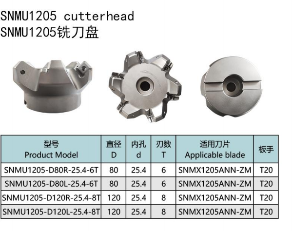 BOFA SNMU1205 Indexable Face Milling Cutter specifications